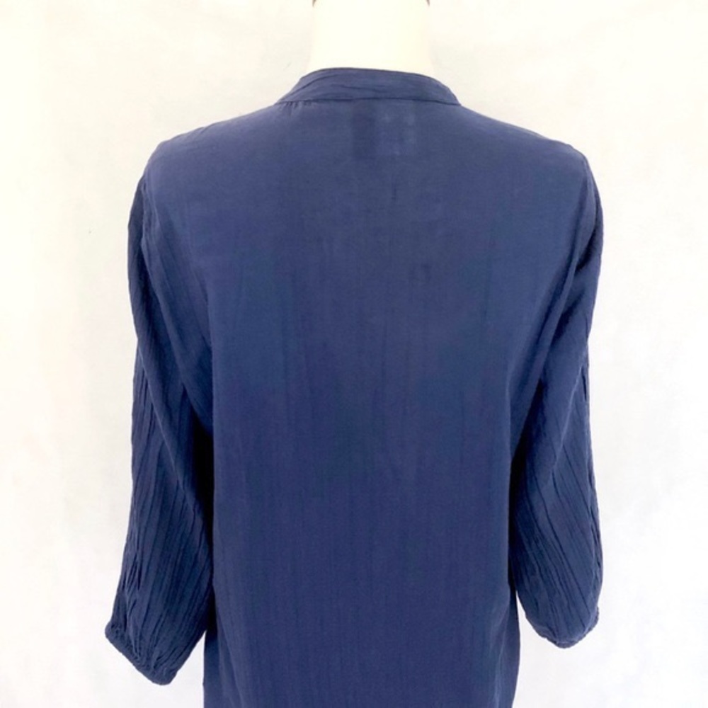 Lauren Ralph Lauren Pintuck Button Front Tunic - Picture 5 of 8